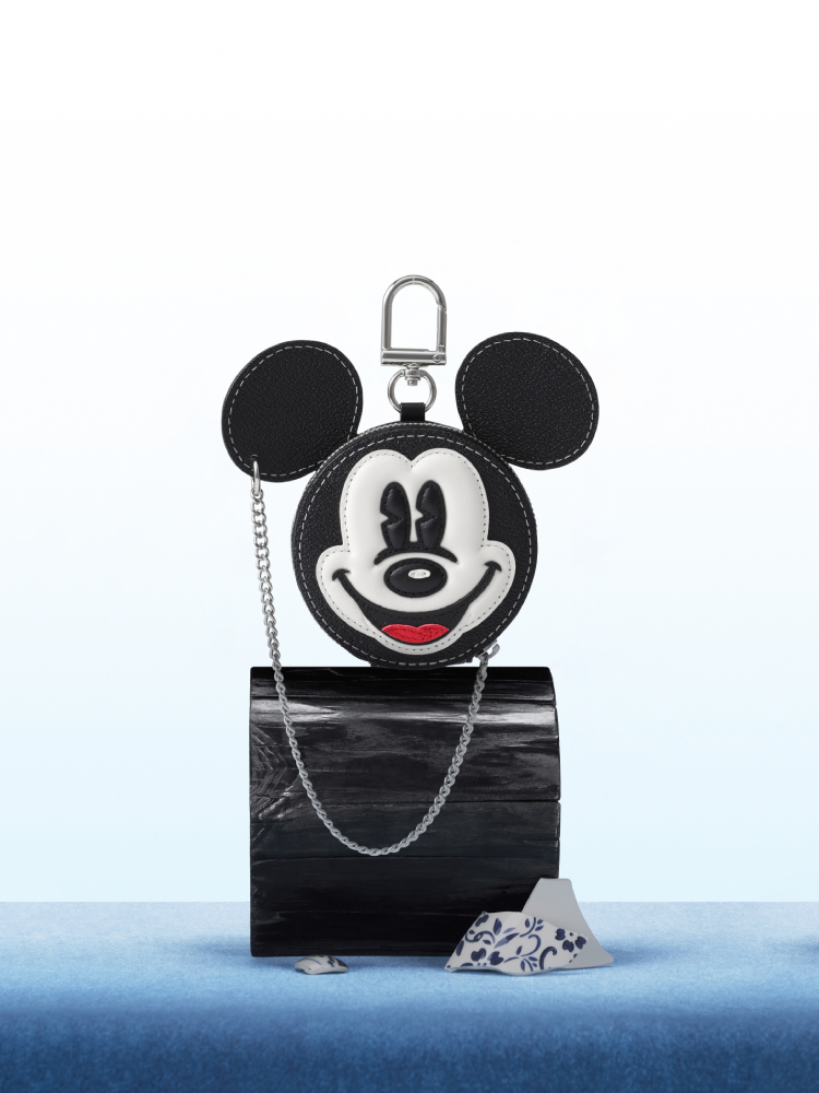 Mickey Mouse 皮革鏈帶零錢包
