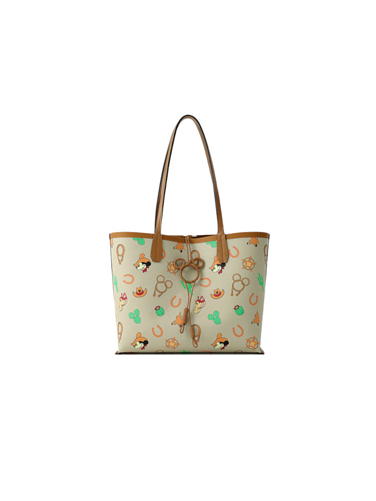 Mickey Mouse Monogram PVC with Leather Tote Bag – FION HK