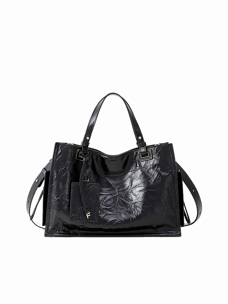 FION Bonbon Large Leather Tote Bag