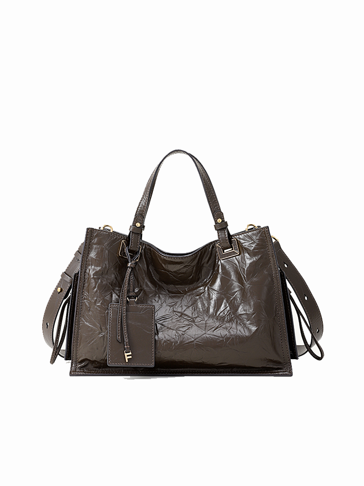 FION Bonbon Large Leather Tote Bag