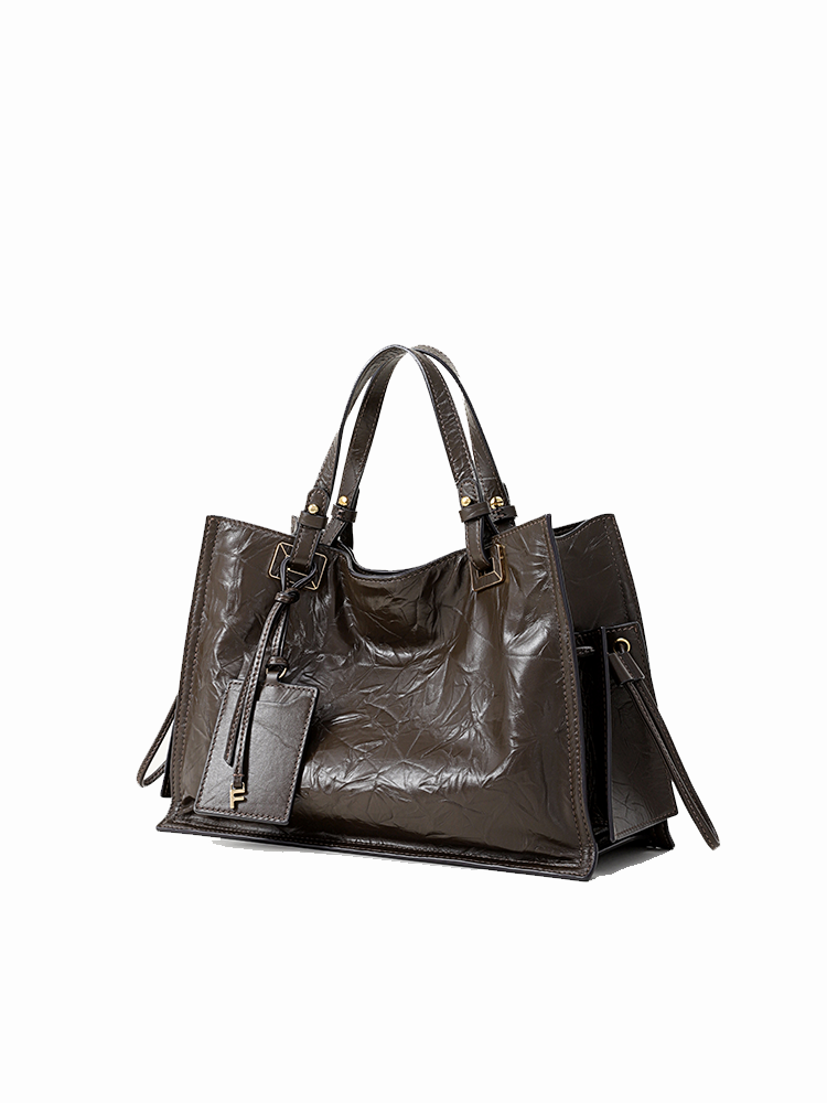 FION Bonbon Large Leather Tote Bag