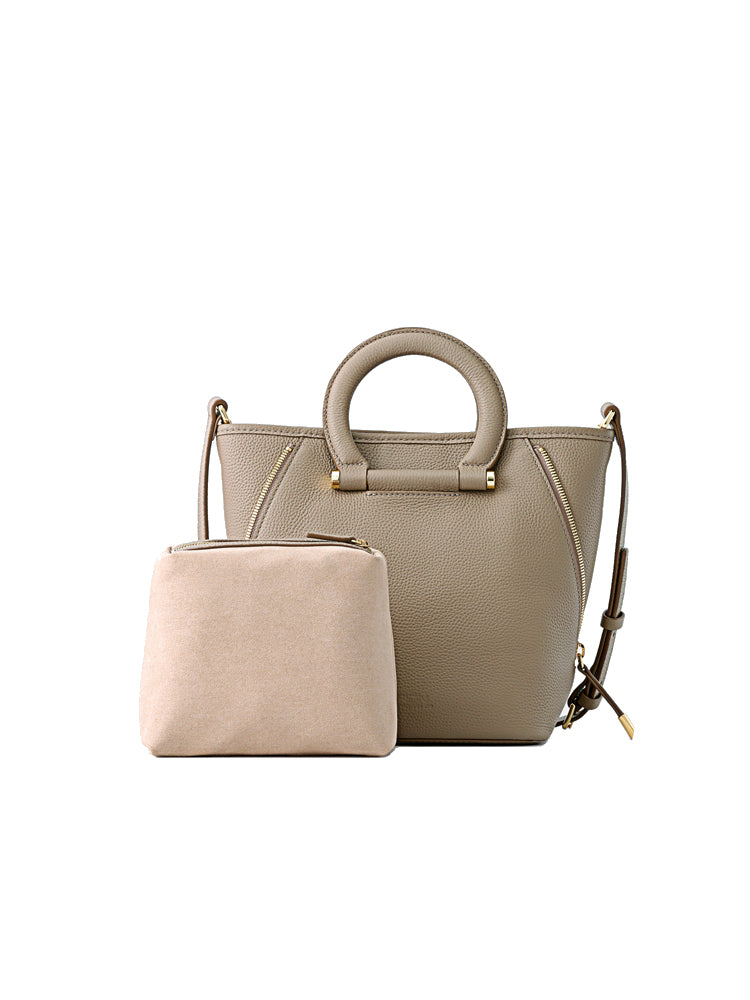 Day Light Leather Top Handle Bag