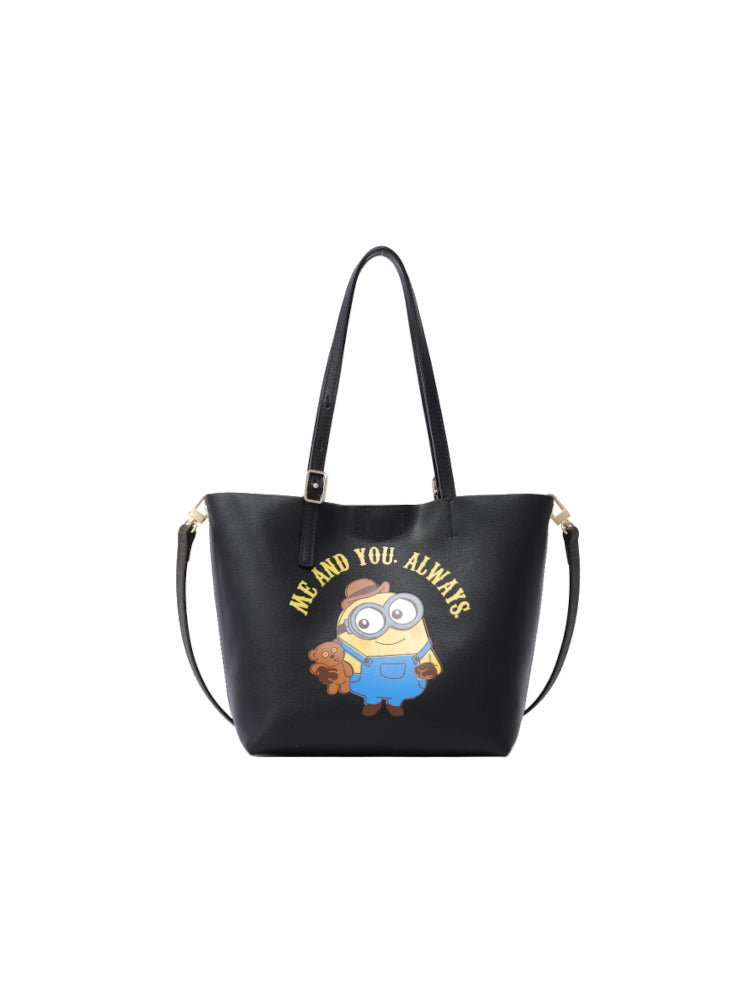 Minions Leather Tote Bag