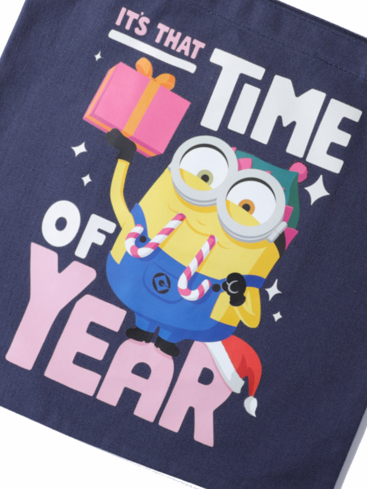 Minions 聖誕帆布購物袋