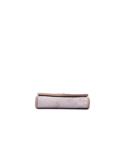 Heartbeat Jacquard with Leather Card Holder