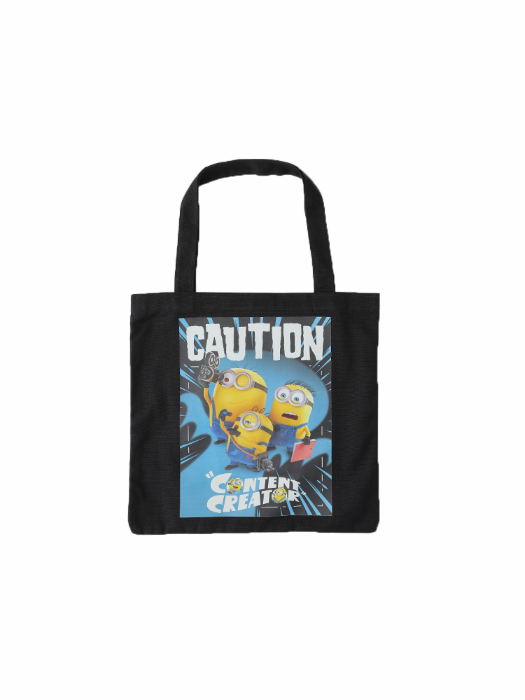 Minions & Monsters Black Canvas Bag
