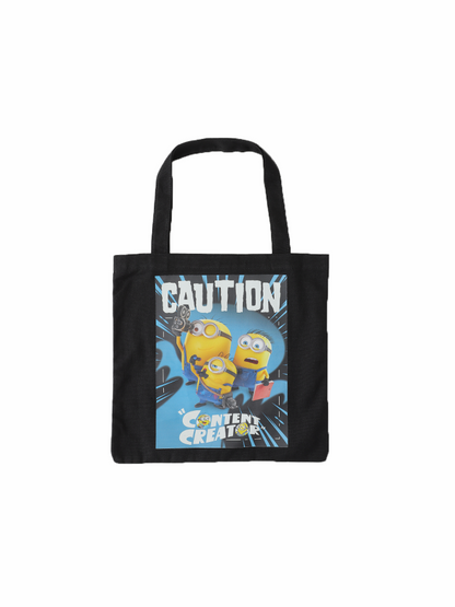 Minions & Monsters Black Canvas Bag