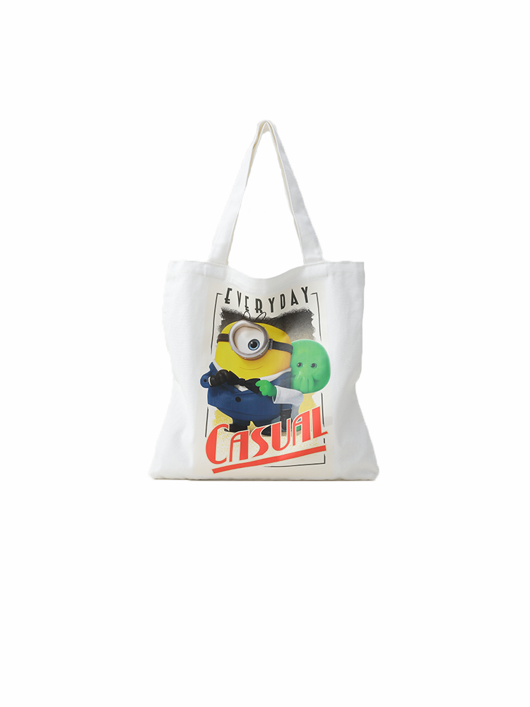 Minions & Monsters White Canvas Bag