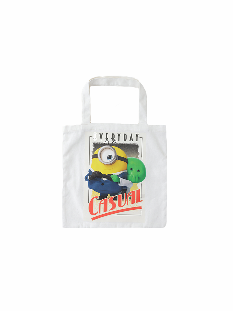 Minions & Monsters 白色帆布購物袋