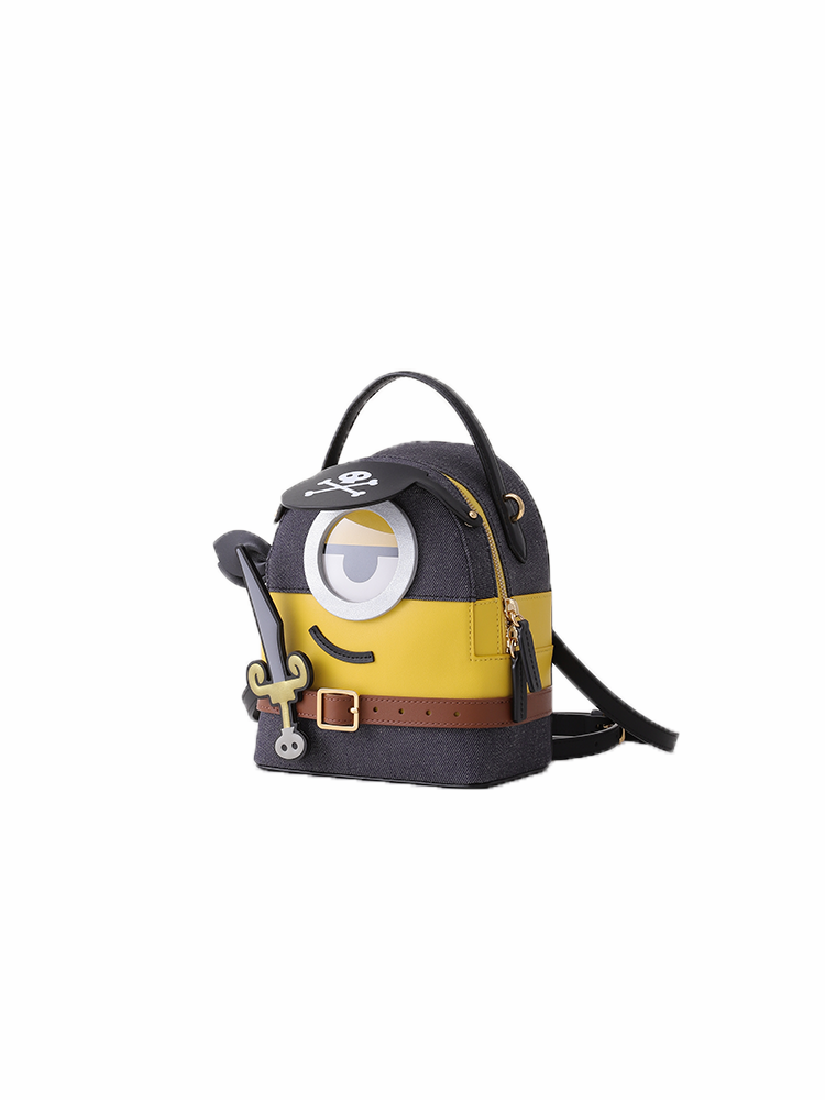(Preorder) Minions & Monsters Denim with Leather Backpack