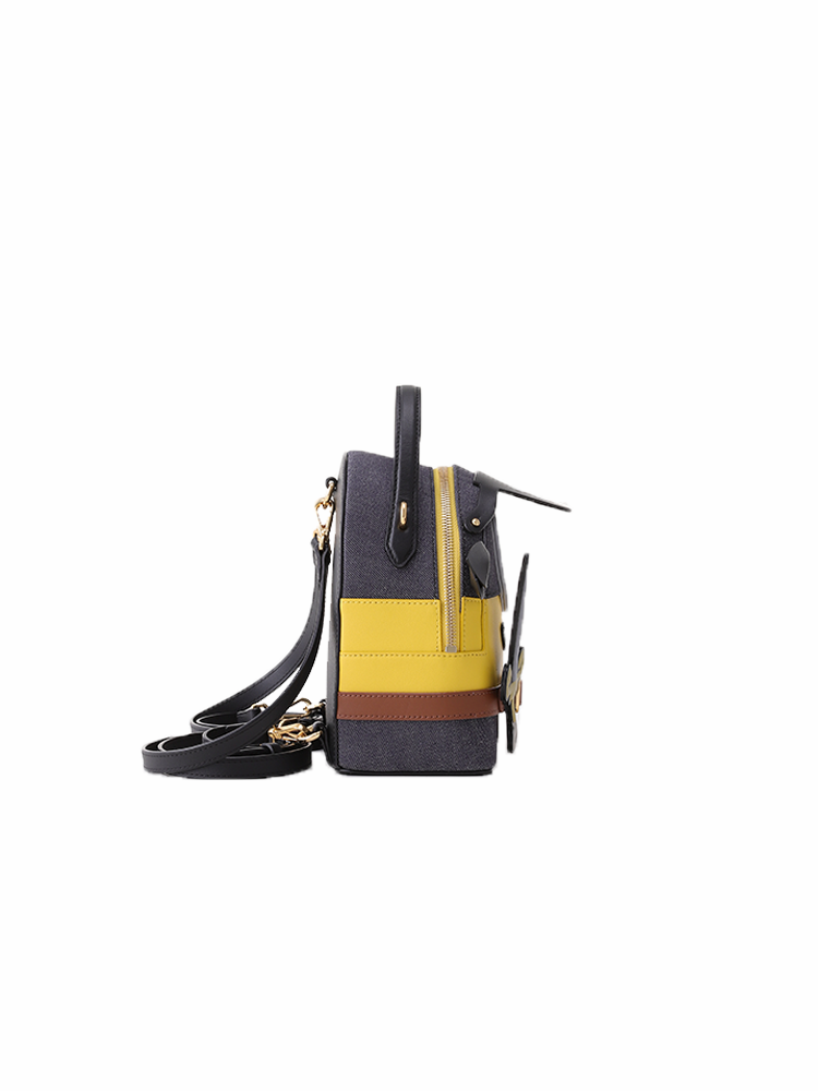 (Preorder) Minions & Monsters Denim with Leather Backpack