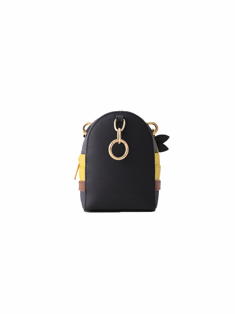 (Preorder) Minions & Monsters Denim with Leather Mini Crossbody & Shoulder Bag