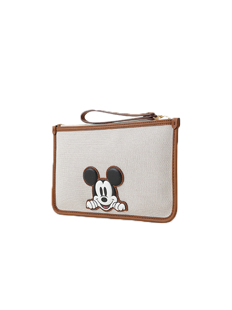 Mickey Mouse Jacquard with Leather Pouch