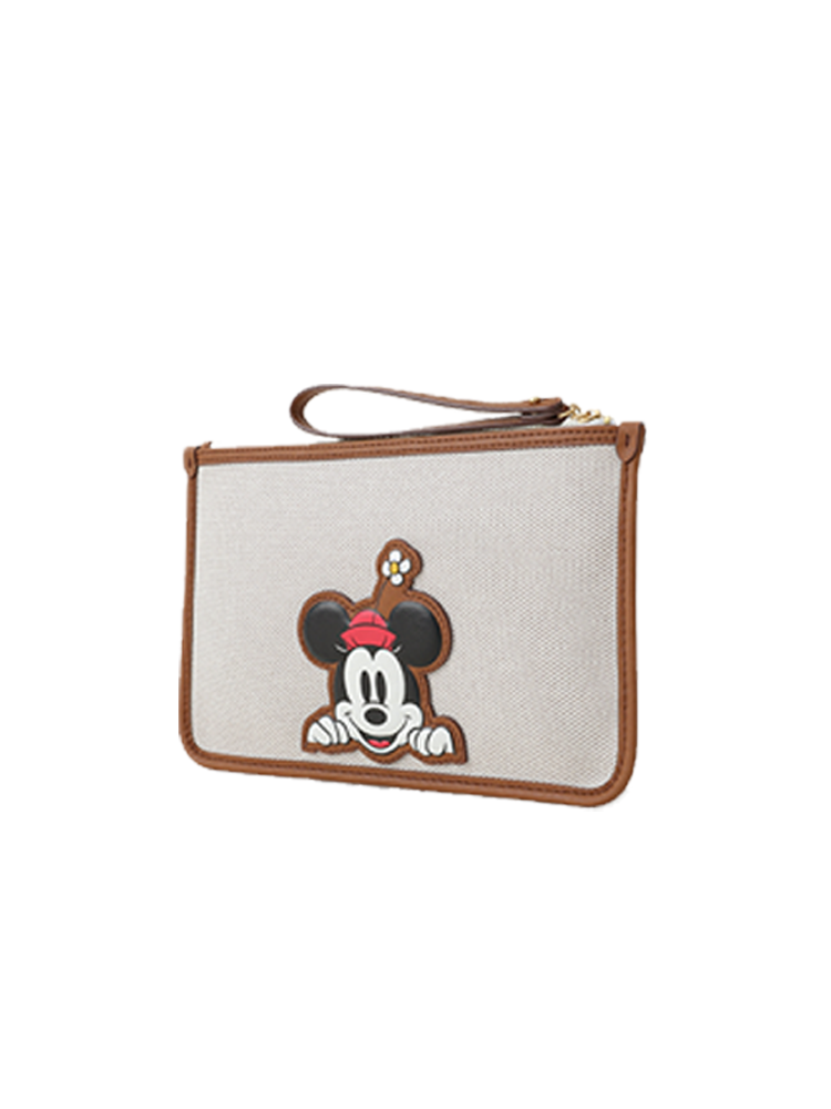 Mickey Mouse Jacquard with Leather Pouch