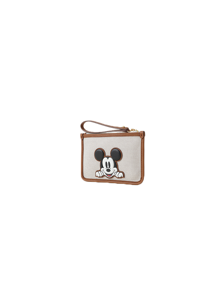 Mickey Mouse Jacquard with Leather Clutch Bag