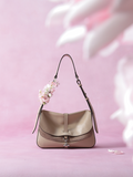 FION Crescent Large Leather Hobo Bag