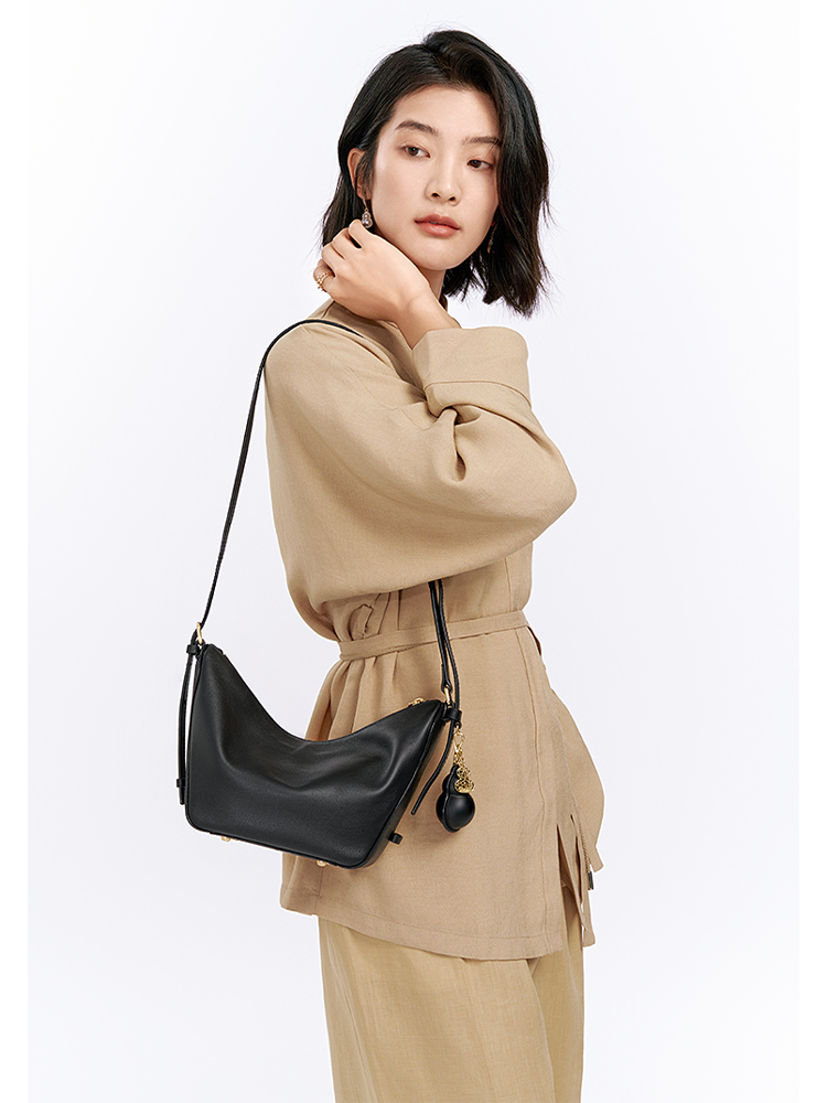 FULU Leather Hobo Bag