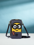 Minions Bob & Tim 牛仔布配牛皮電話袋