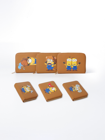 Minions 星座皮革銀包