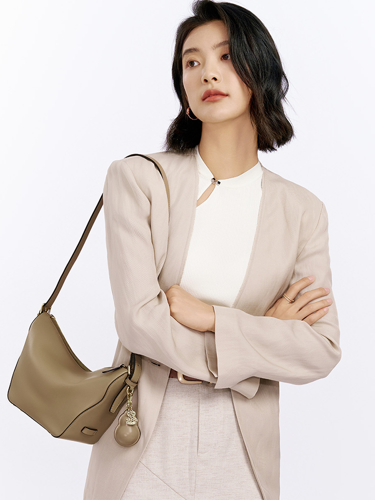 FULU Leather Hobo Bag