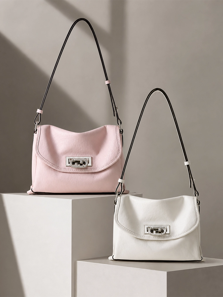 FION Vitrail Leather Flap Bag