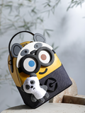 Minions Denim with Leather Backpack - Panda