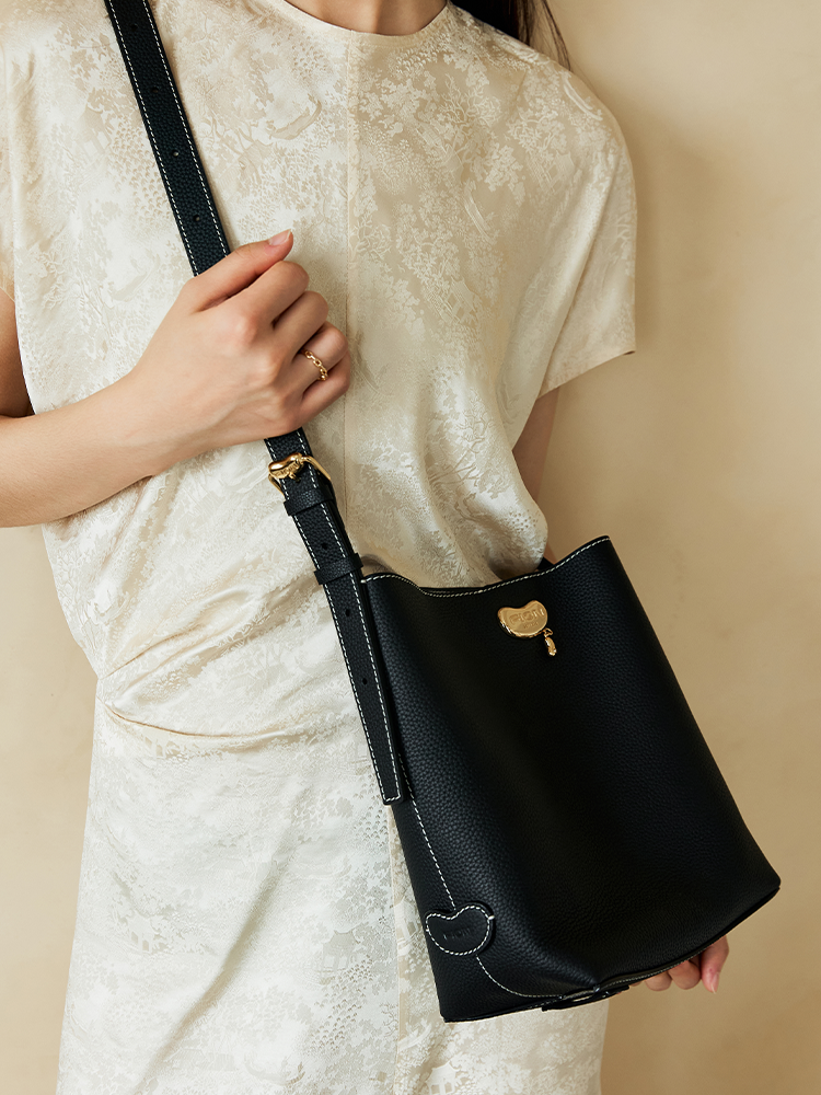 Love Sick Leather Medium Bucket Bag