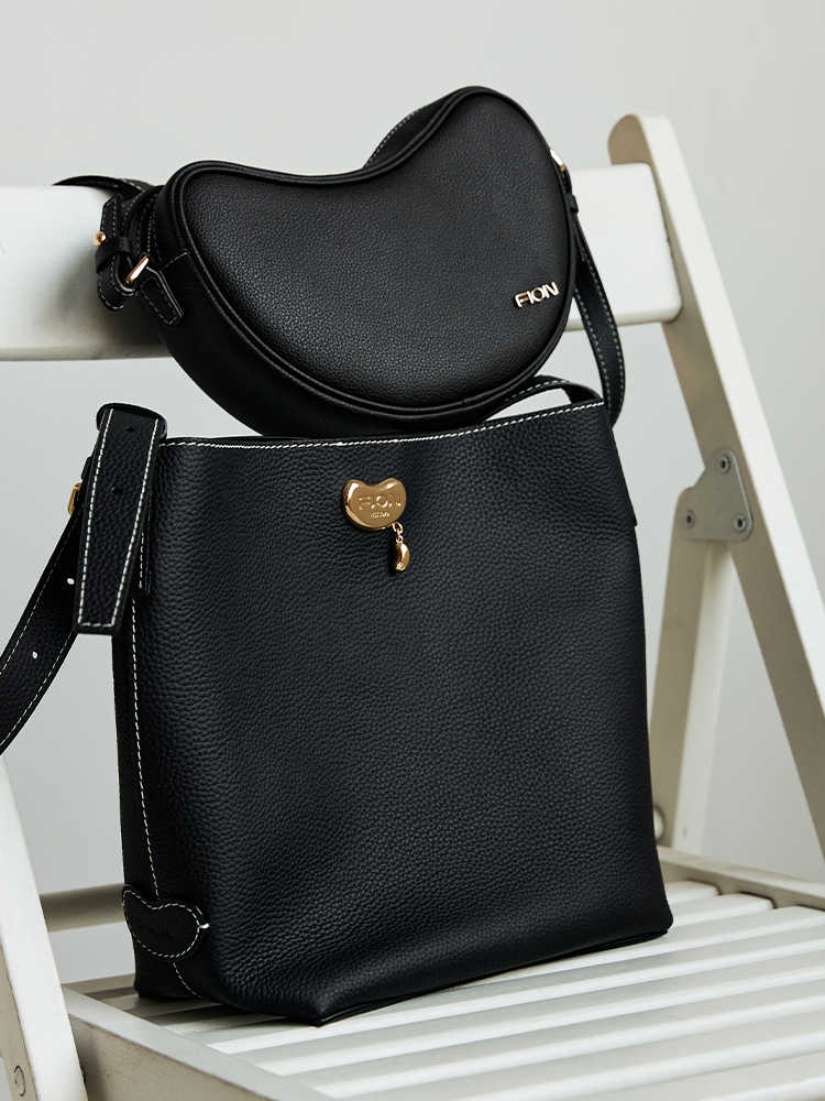 Love Sick Leather Medium Bucket Bag