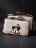 Mickey Mouse Jacquard with Leather Pouch