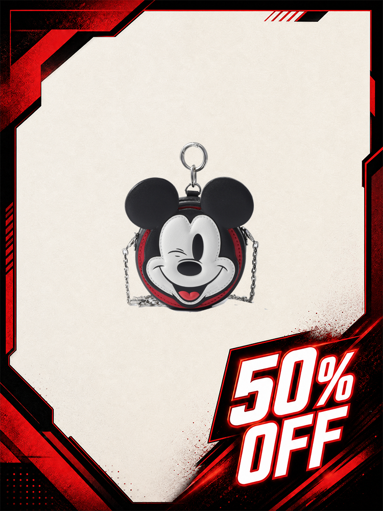 Mickey Mouse 造型皮革迷你側孭袋