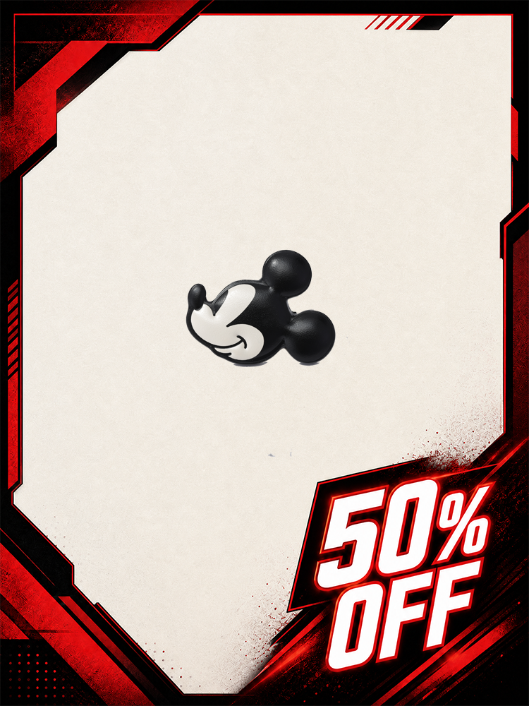 Mickey Mouse 造型皮革包扣