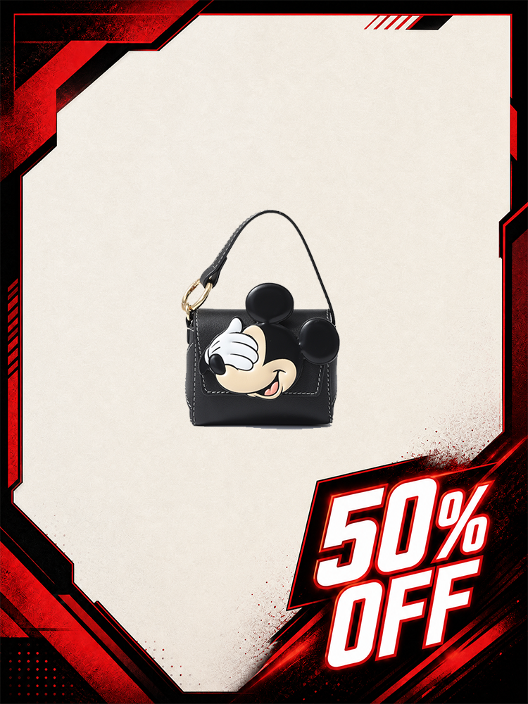 Mickey Mouse 迷你皮革斜揹袋