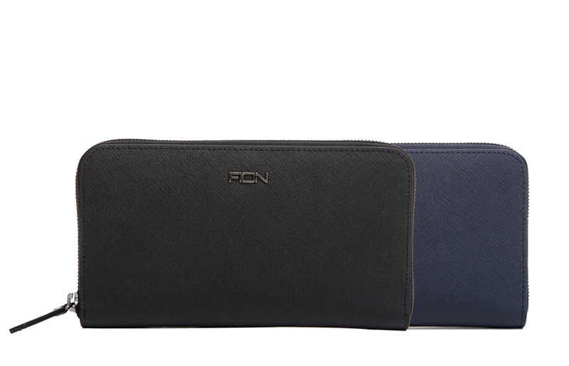 Cross Leather Long Zip Wallet