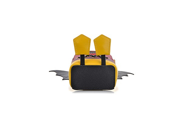 Little Mons Leather with Jacquard Mini Crossbody & Shoulder Handbag